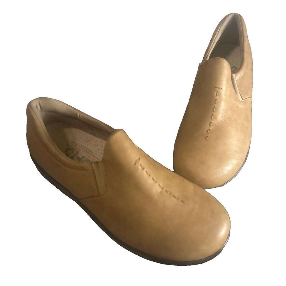 SAS Tripad Comfort Women's 9.5W Tan Leather Slip-On Workwear Shoe USA